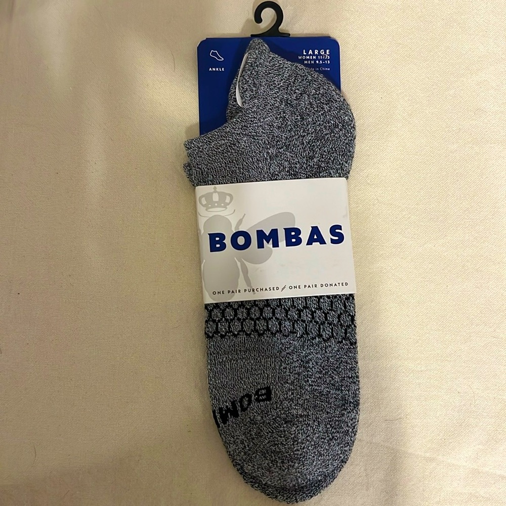 Bombas ankle socks W-11-13 & M-9.5-14 NWT